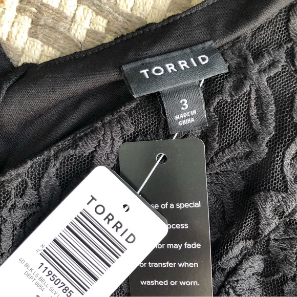 Torrid mini lace bell trapeze dress size 3 - Picture 3 of 12